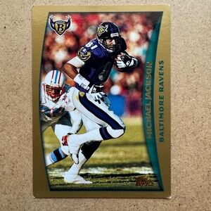 1998 Topps Michael Jackson Baltimore Ravens Football Card